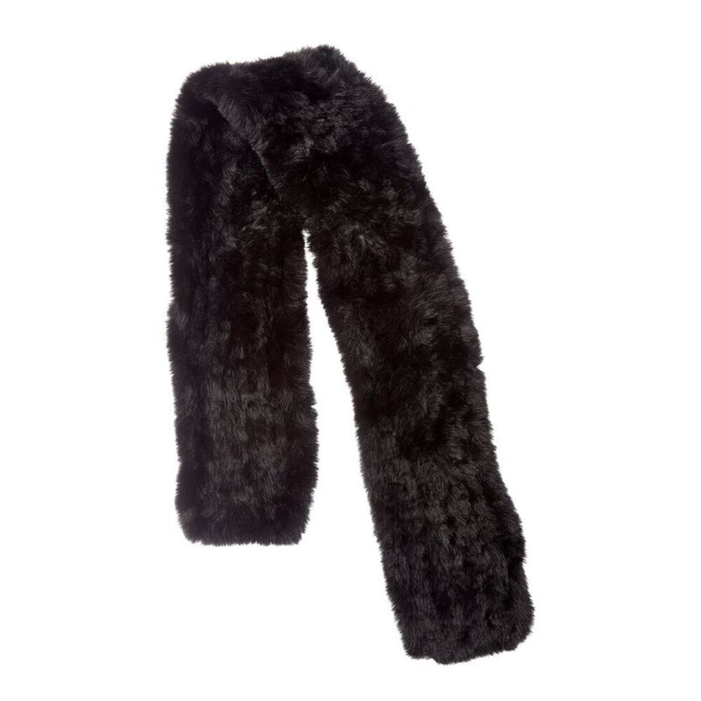 Surell Accessories Knit Scarf, Black